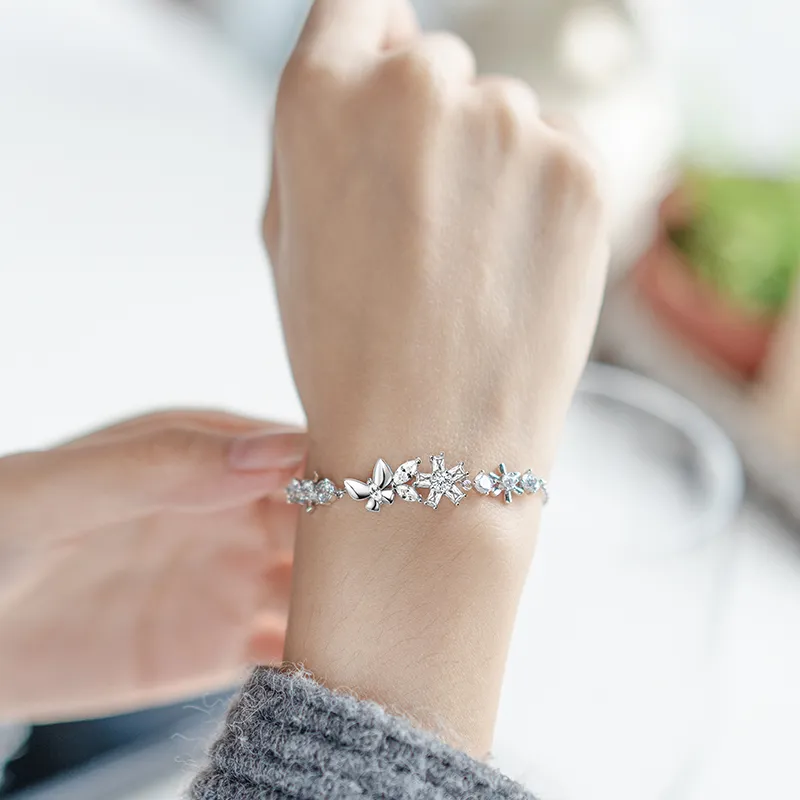 Disney Frozen Series S925 Silver Bracelets Women's-4