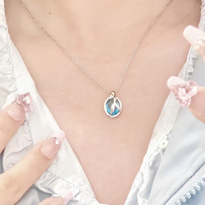 Disney Princess S925 Silver Necklaces Women's-8