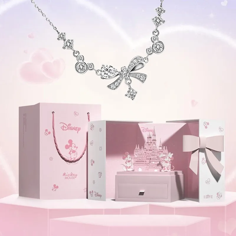 Disney Mickey Collection Princess Collection S925 Silver Necklaces Women's-1
