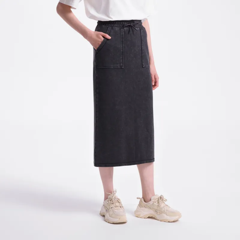 GAP Denim Long Skirts Women's Black-4