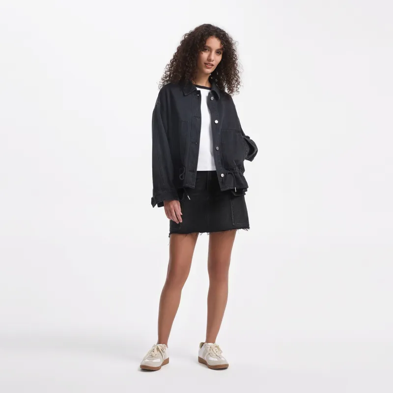 GAP Jacket Women's Black Gray Color-5