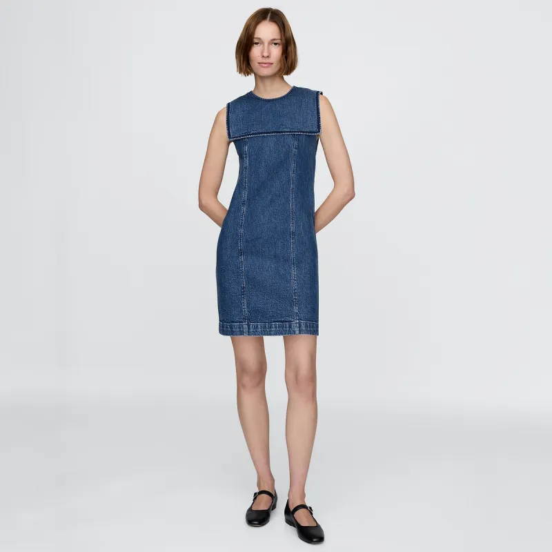 GAP Sleeveless Dresses Women's Medium Washed-1