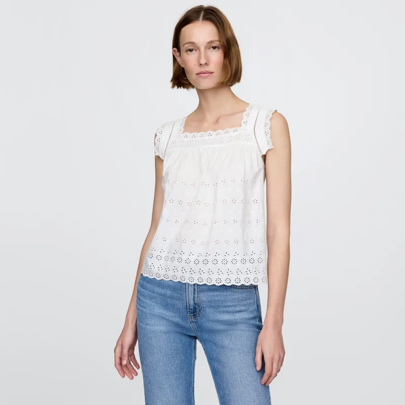 GAP Tank Tops Women's White-2