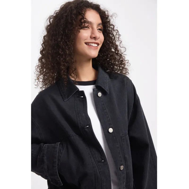 GAP Jacket Women's Black Gray Color-4