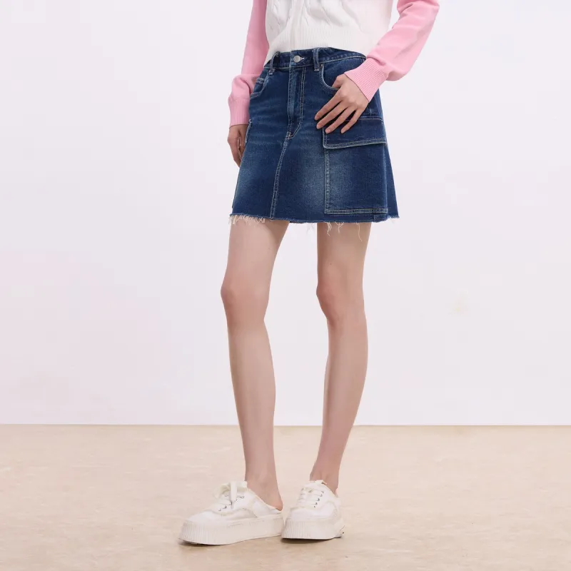 GAP Denim Short Skirts Women's Denim Blue-4