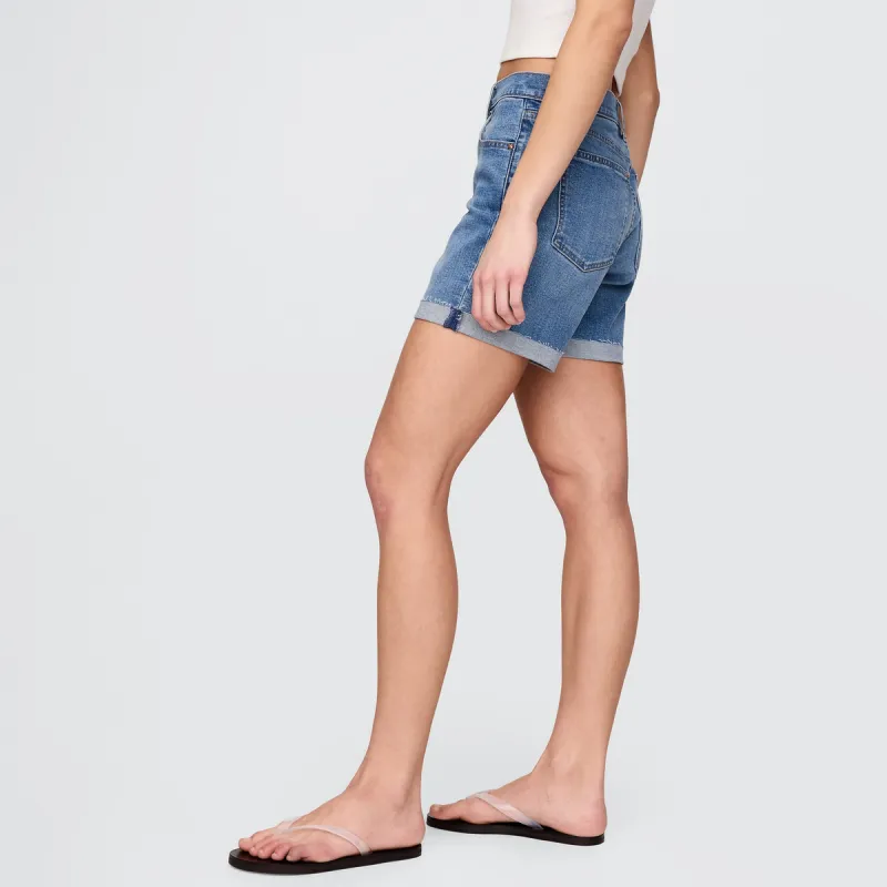 GAP SS25 Denim Shorts Women's Medium Washed-3
