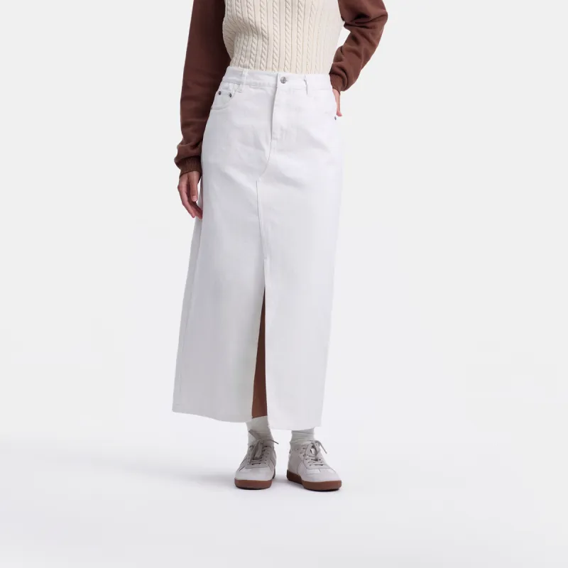 GAP Denim Long Skirts Women's White-2
