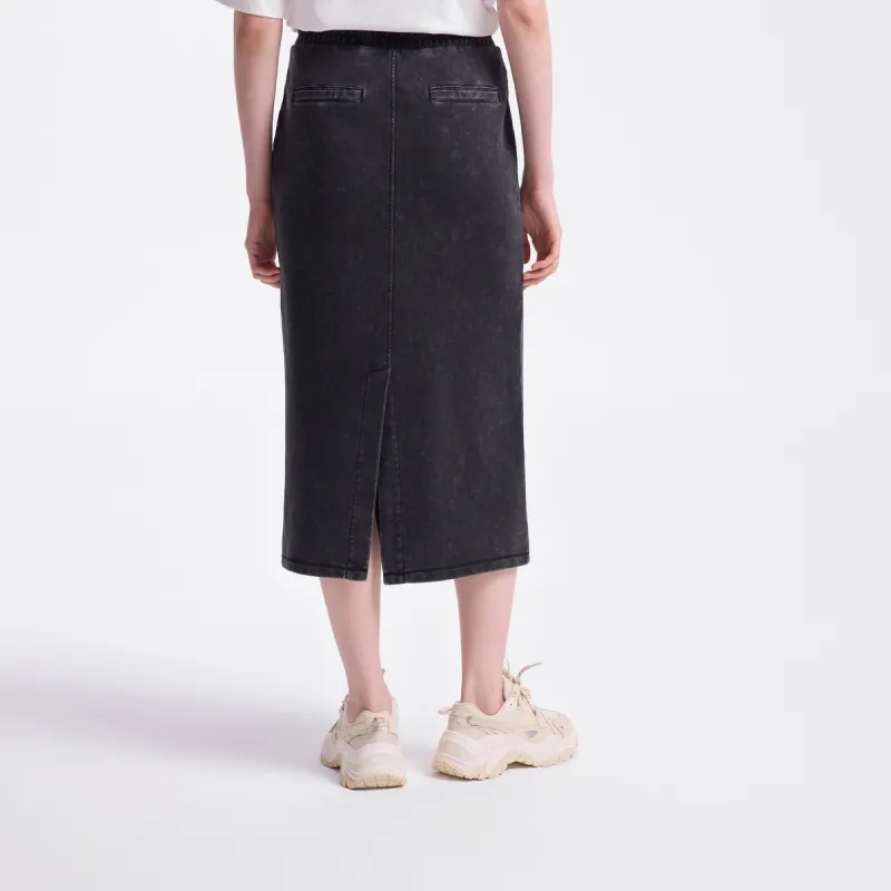 GAP Denim Long Skirts Women's Black-3