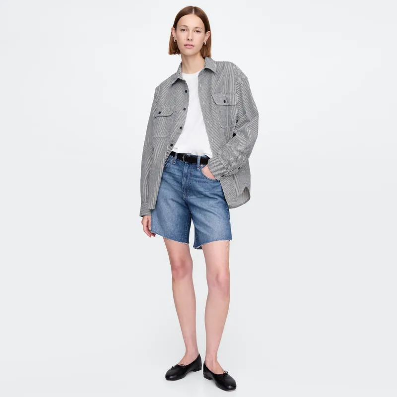 GAP Denim Shorts Women's Medium Washed-3