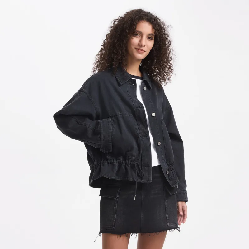 GAP Jacket Women's Black Gray Color-2