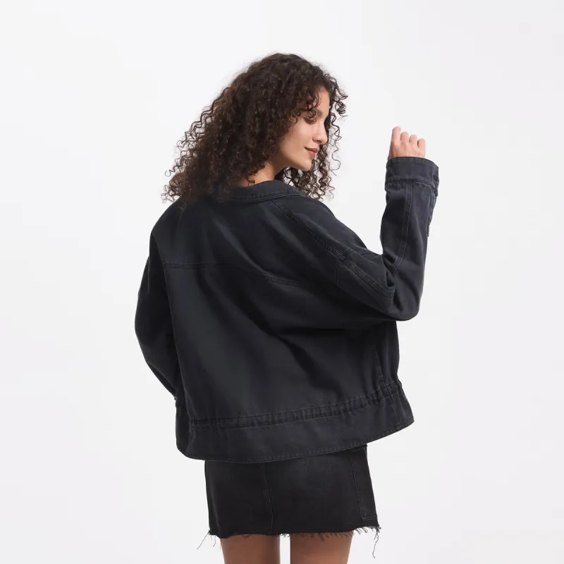 GAP Jacket Women's Black Gray Color-3