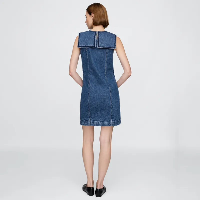 GAP Sleeveless Dresses Women's Medium Washed-2