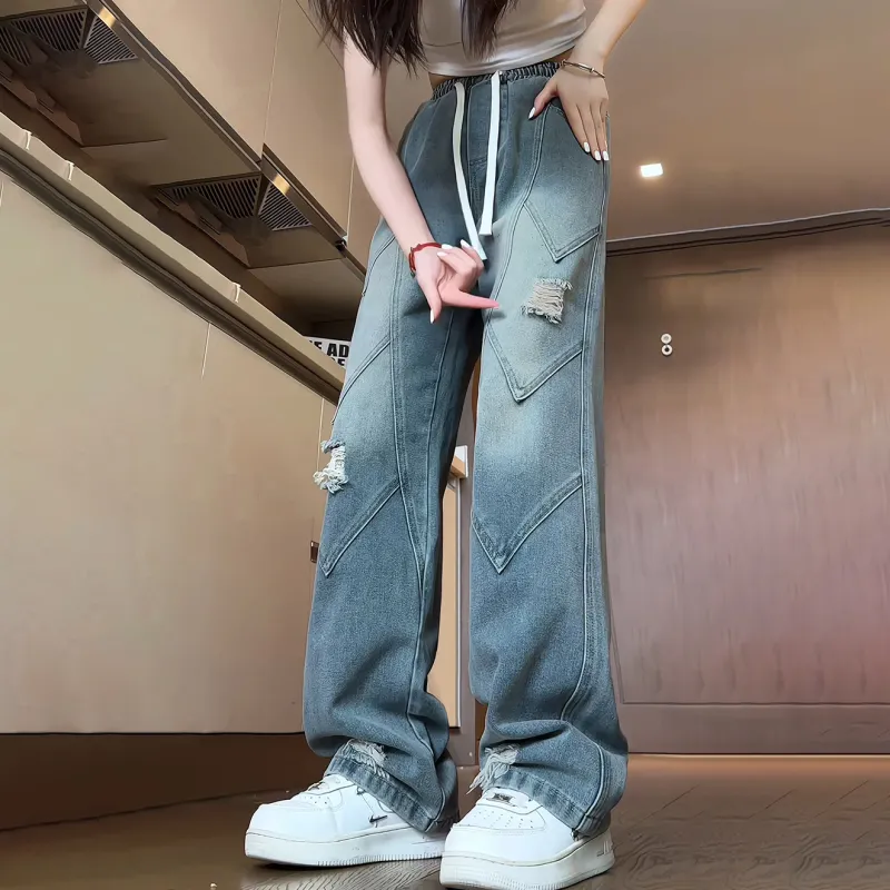 PANDA BASE Jeans Unisex Blue-3