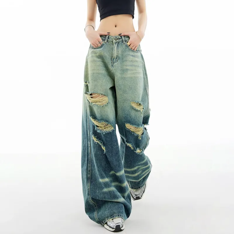 PANDA BASE Jeans Women's Vintage Blue-2