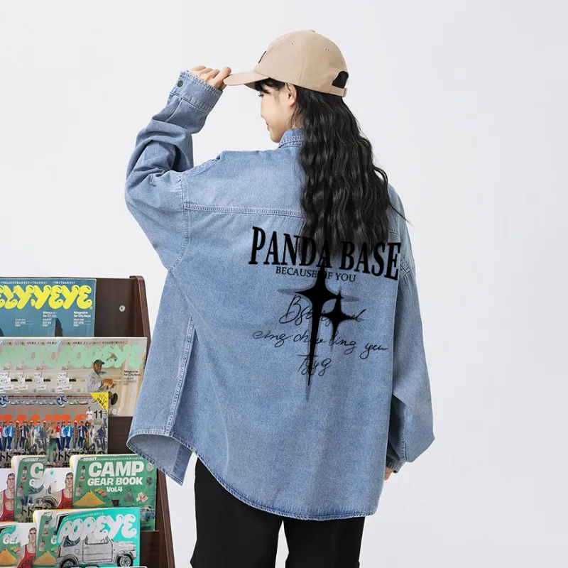 PANDA BASE Shirts Women's Blue-2