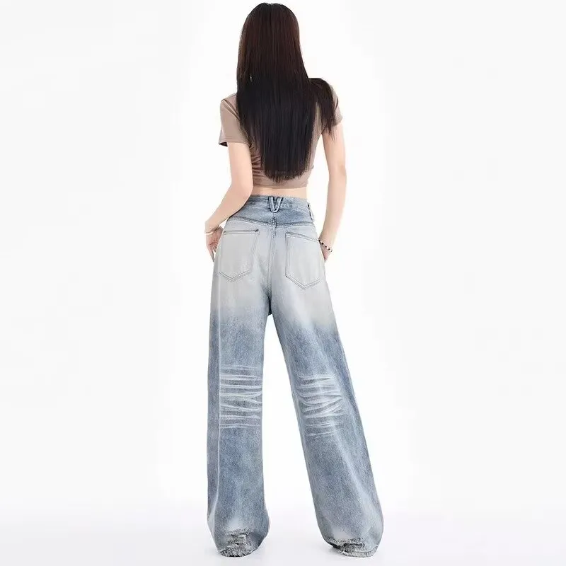 PANDA BASE Jeans Women's Light Blue-1