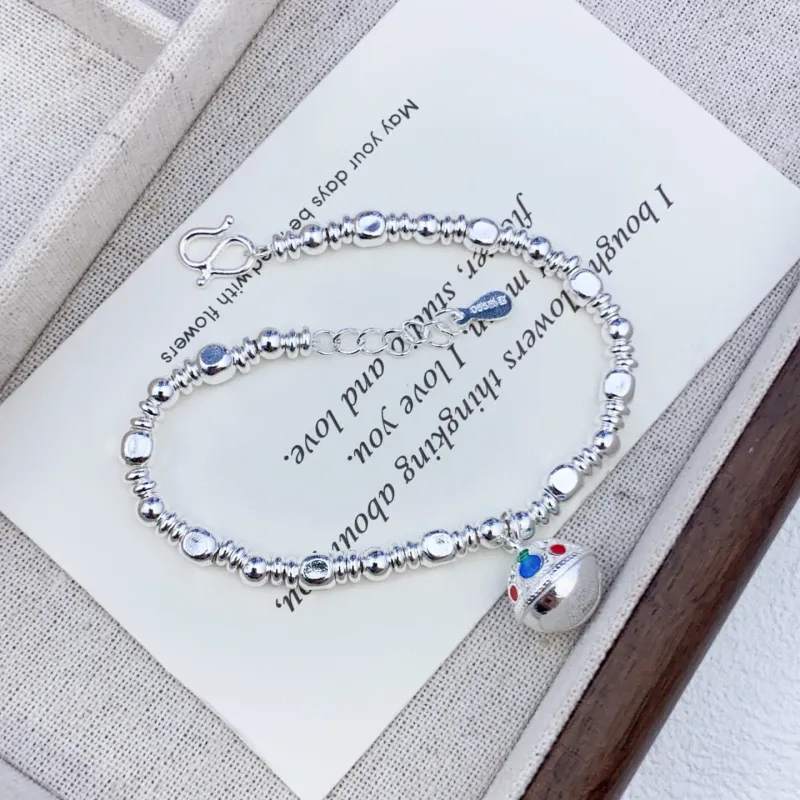 Silver Arashi Sterling Silver Bracelet 999 Fine Silver Unisex-4