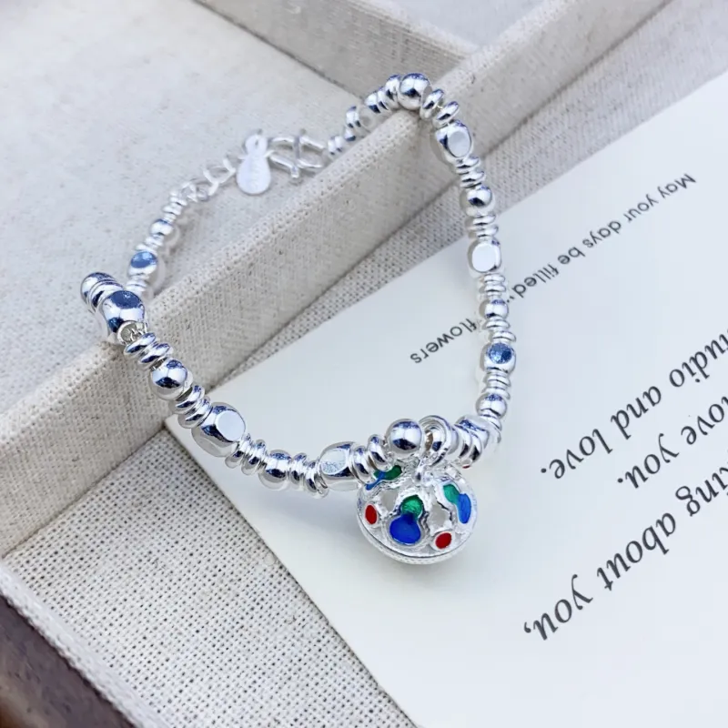 Silver Arashi Sterling Silver Bracelet 999 Fine Silver Unisex-2