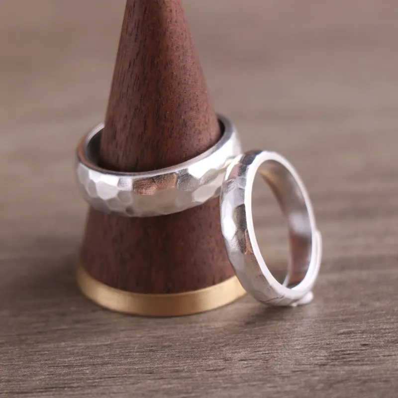 Silver Arashi Sterling Silver Ring 999 Fine Silver Unisex-2