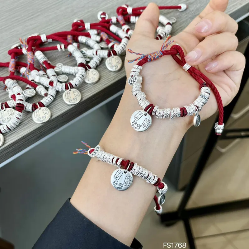 Silver Arashi Sterling Silver Bracelet 999 Fine Silver Unisex-1