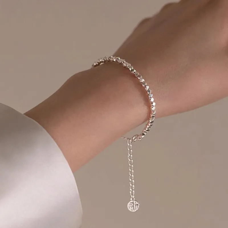 Silver Arashi Sterling Silver Bracelet 999 Fine Silver Women's-3