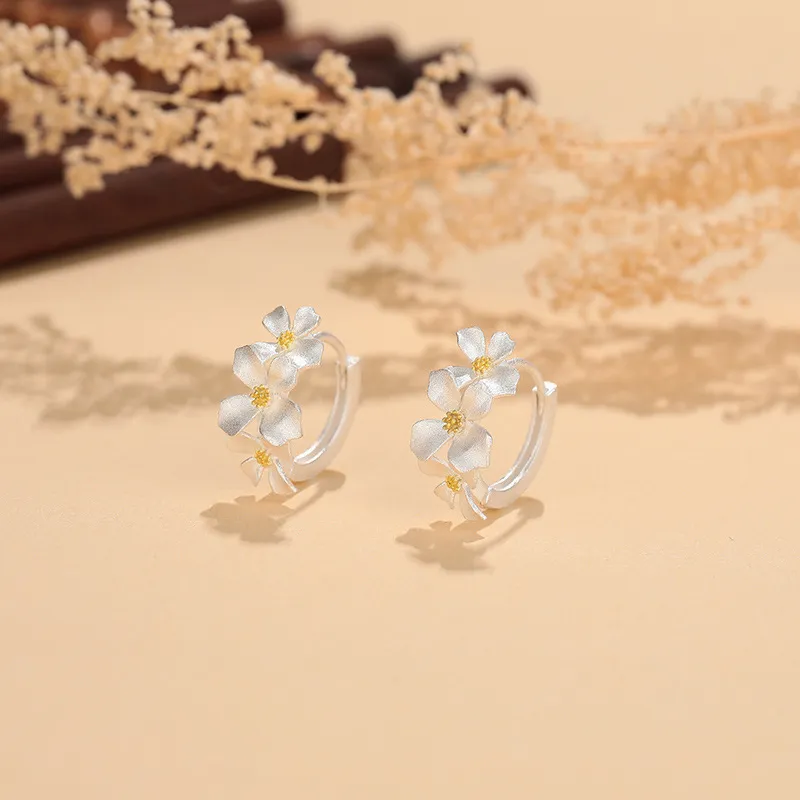 Silver Arashi 999 Fine Silver Earrings Women's-1