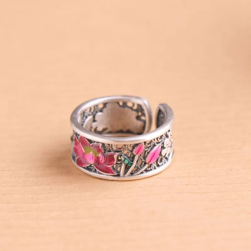 Silver Arashi 999 Fine Silver Rings Unisex-3