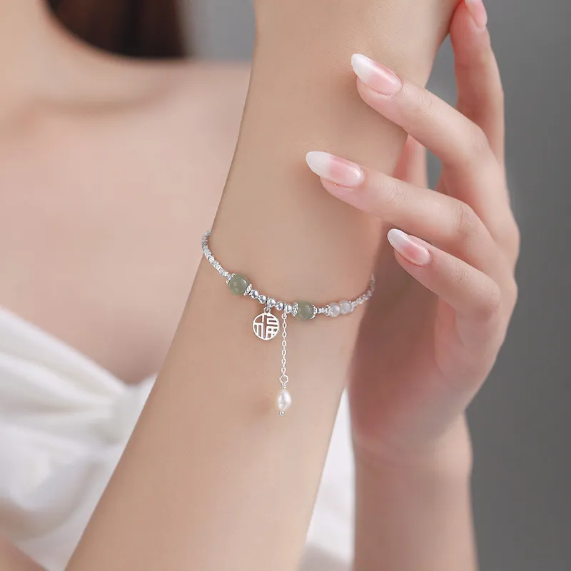Silver Arashi Sterling Silver Bracelet 999 Fine Silver Women's-3