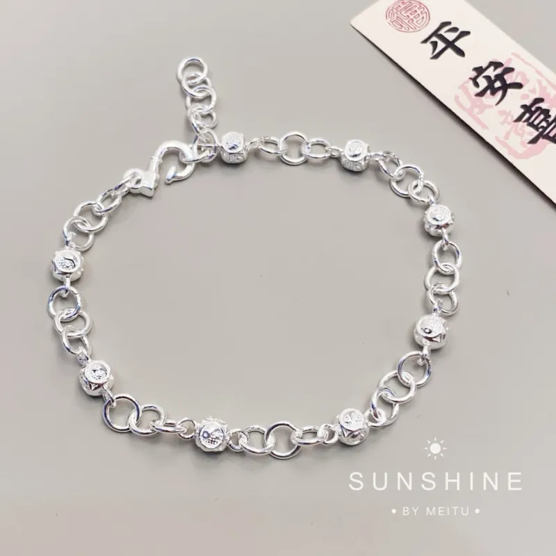 Silver Arashi Sterling Silver Bracelet 999 Fine Silver Women's-2