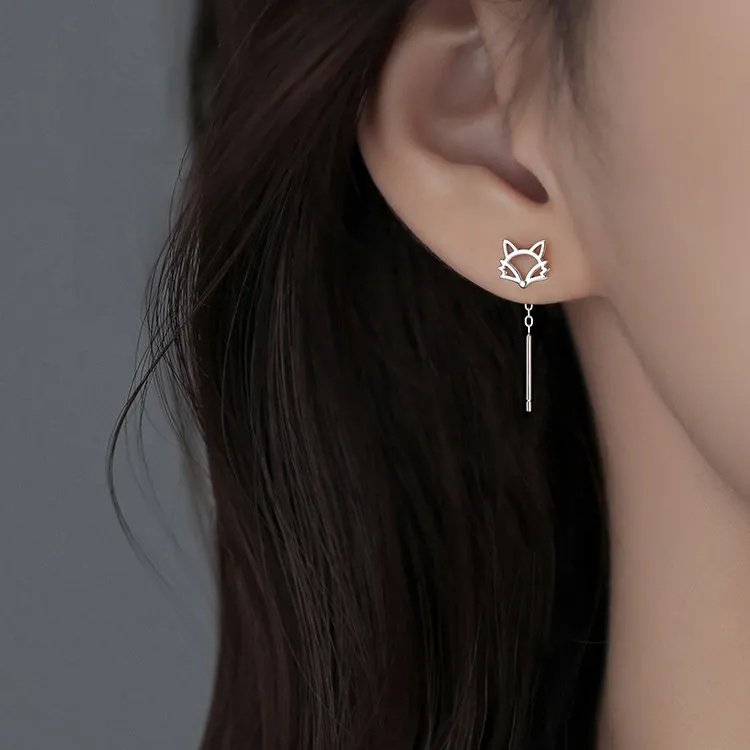 Silver Arashi 999 Fine Silver Drop Earrings Women's-2