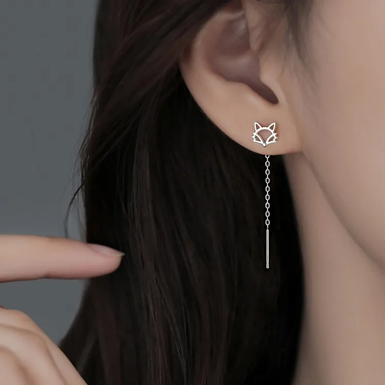 Silver Arashi 999 Fine Silver Drop Earrings Women's-3