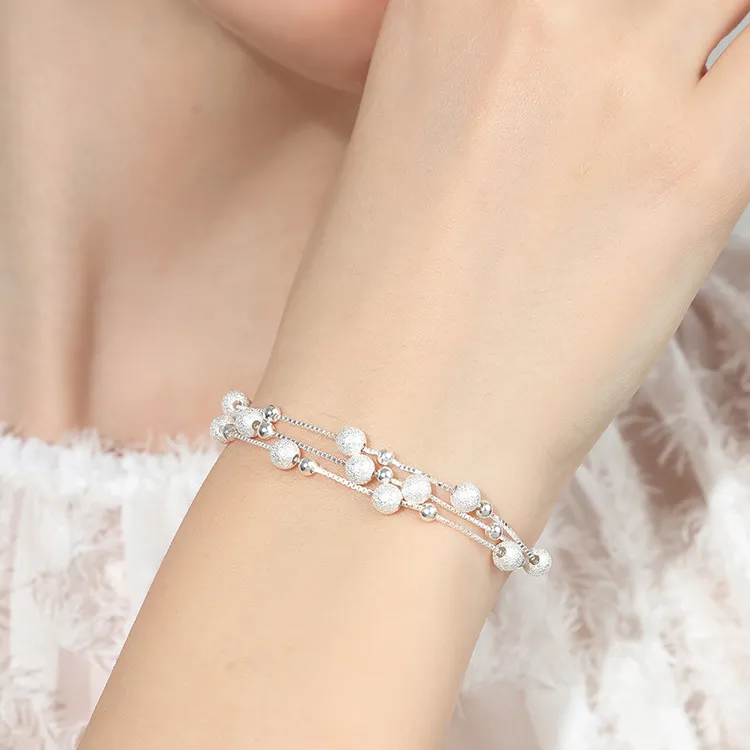Silver Arashi Sterling Silver Bracelet 999 Fine Silver Women's-2