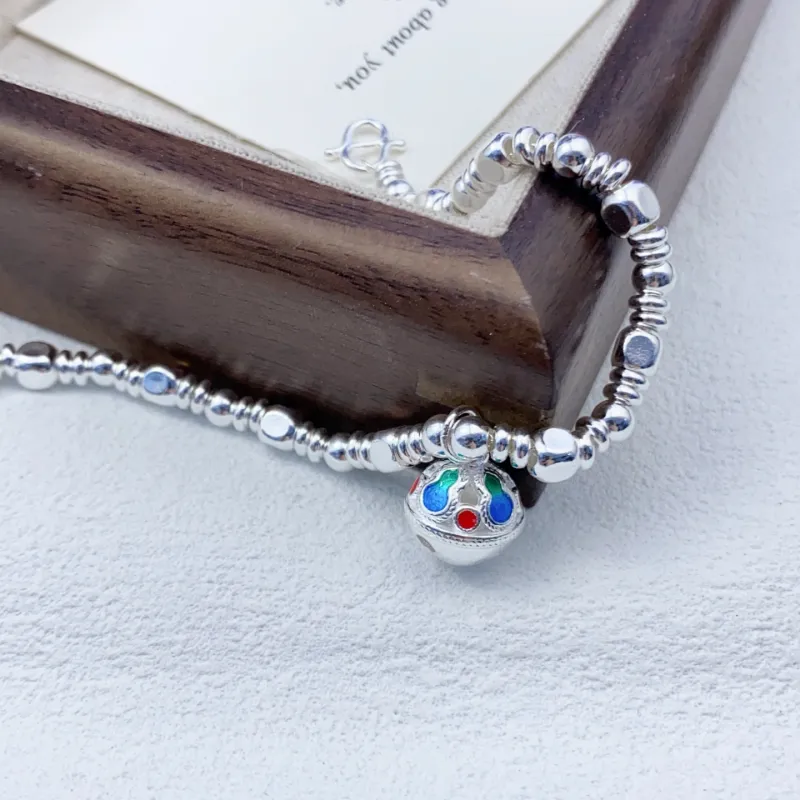 Silver Arashi Sterling Silver Bracelet 999 Fine Silver Unisex-3