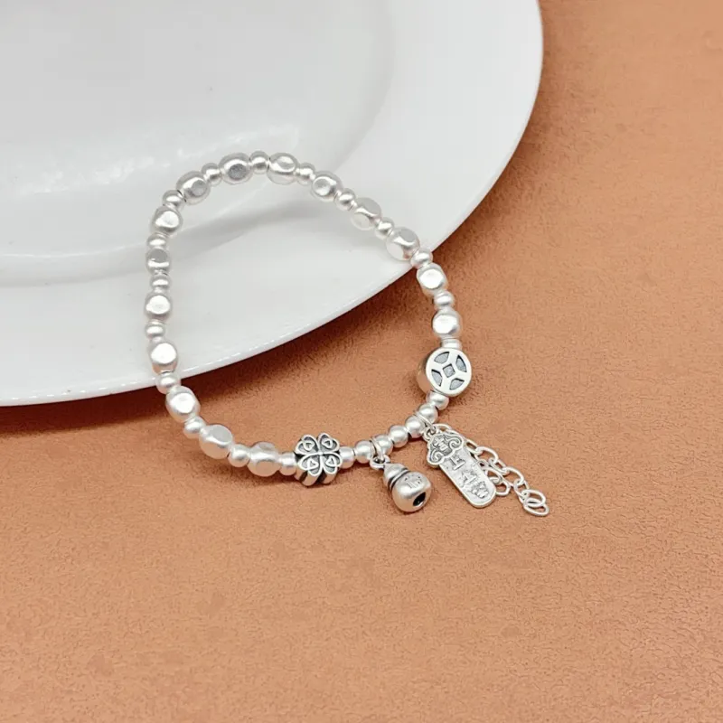 Silver Arashi Sterling Silver Bracelet 999 Fine Silver Women's-3