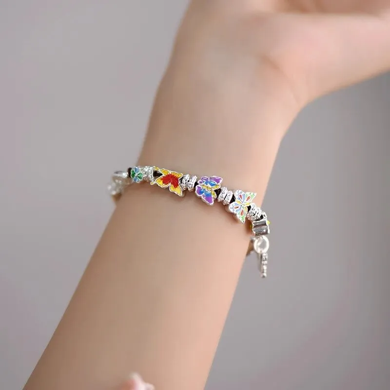 Silver Arashi Sterling Silver Bracelet 999 Fine Silver Women's-3