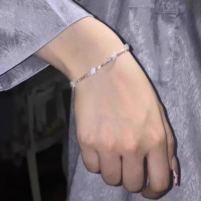 Silver Arashi Sterling Silver Bracelet 999 Fine Silver Women's-5