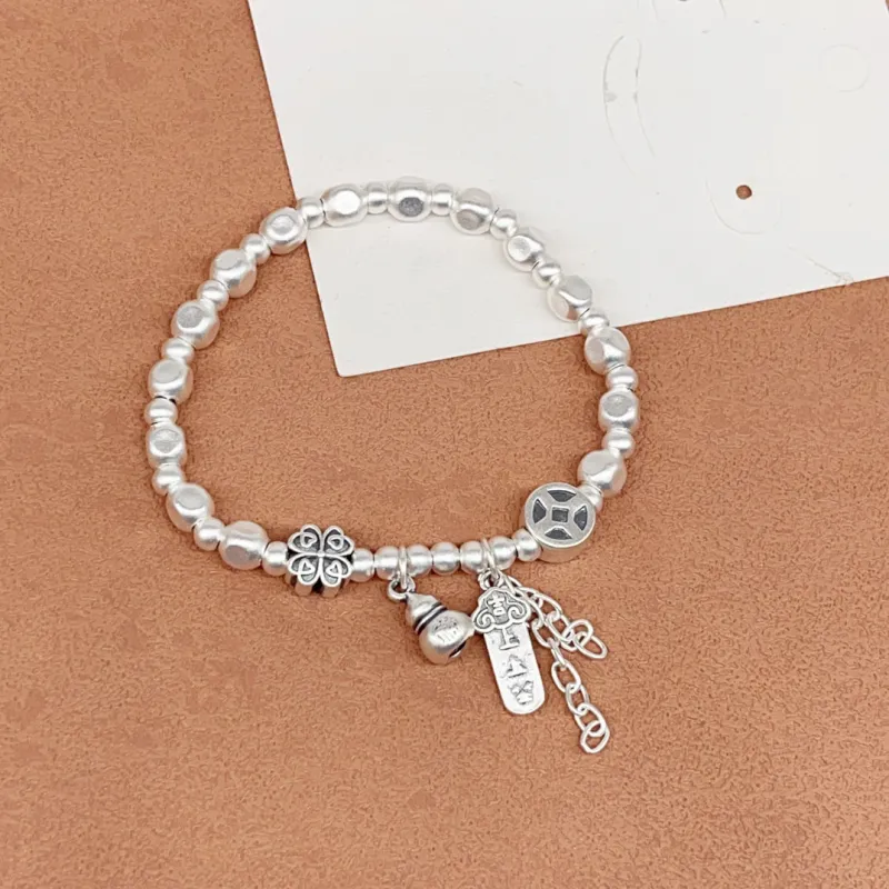 Silver Arashi Sterling Silver Bracelet 999 Fine Silver Women's-1
