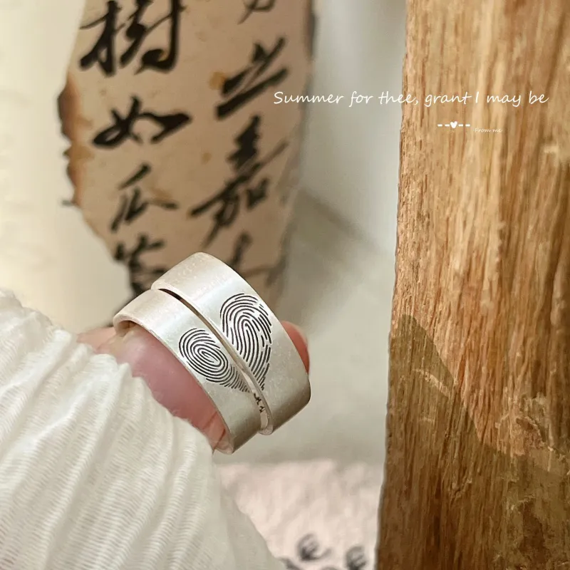 Silver Arashi Sterling Silver Ring 999 Fine Silver Unisex-3