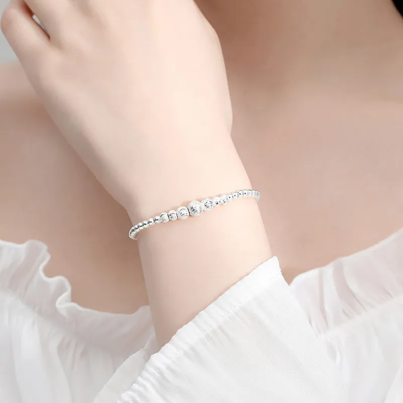 Silver Arashi Sterling Silver Bracelet 999 Fine Silver Women's-2