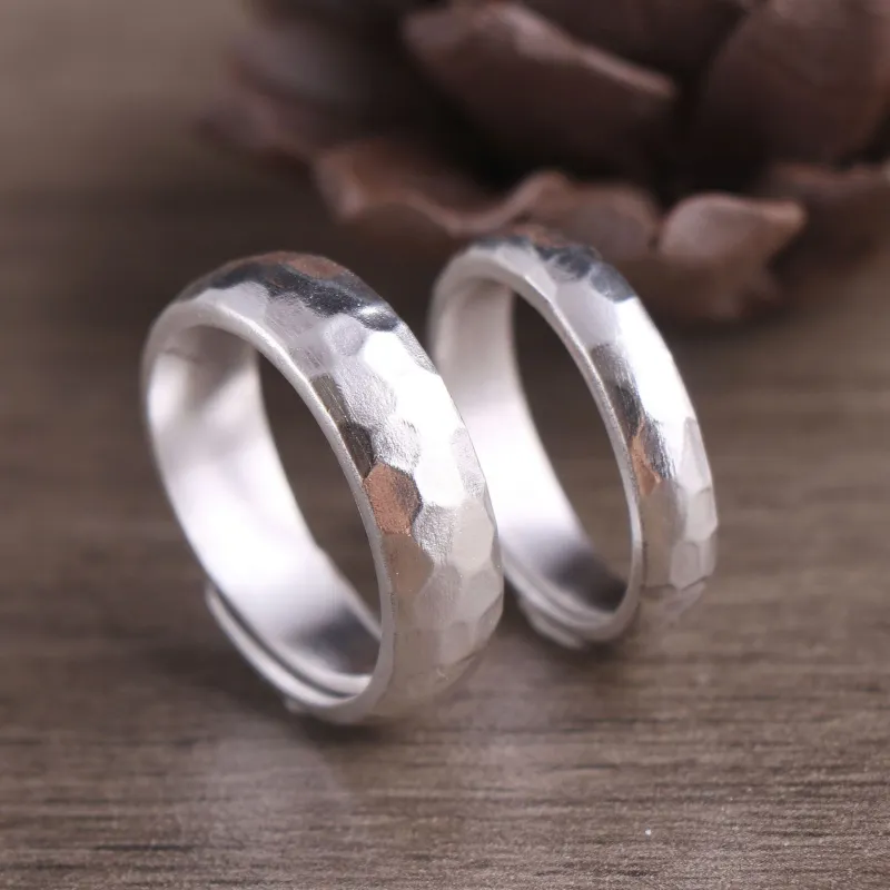 Silver Arashi Sterling Silver Ring 999 Fine Silver Unisex-1