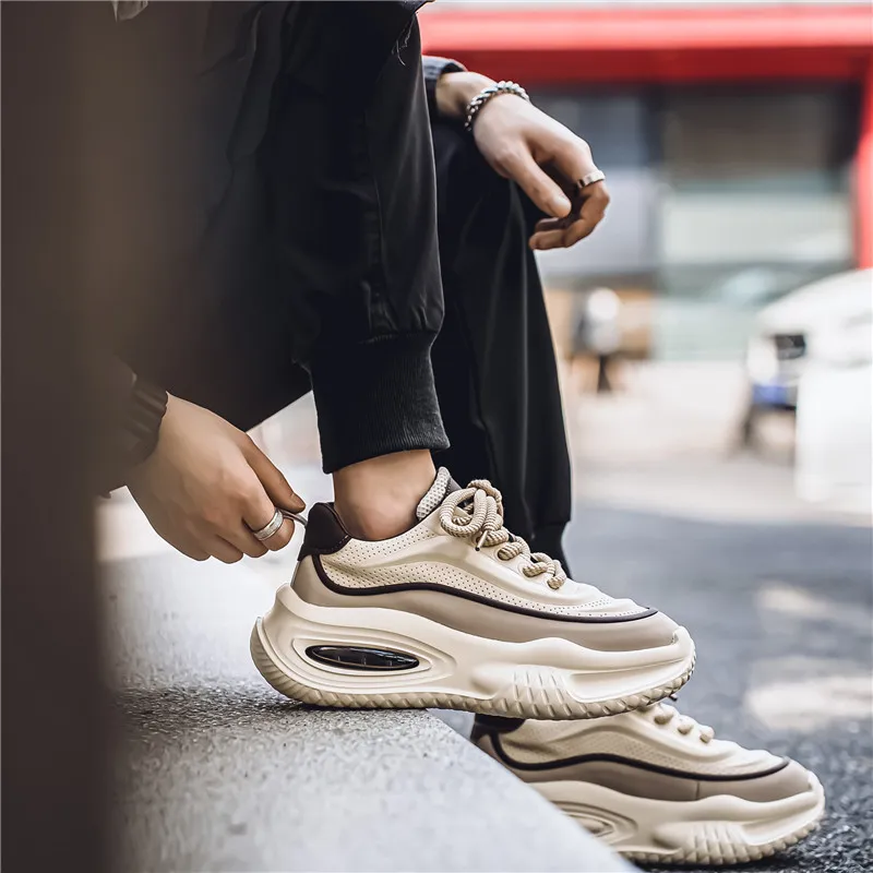 SIMBA'S PRIDE Abrasion Resistant Breathable Height Increasing Chunky Sneakers Men's-14