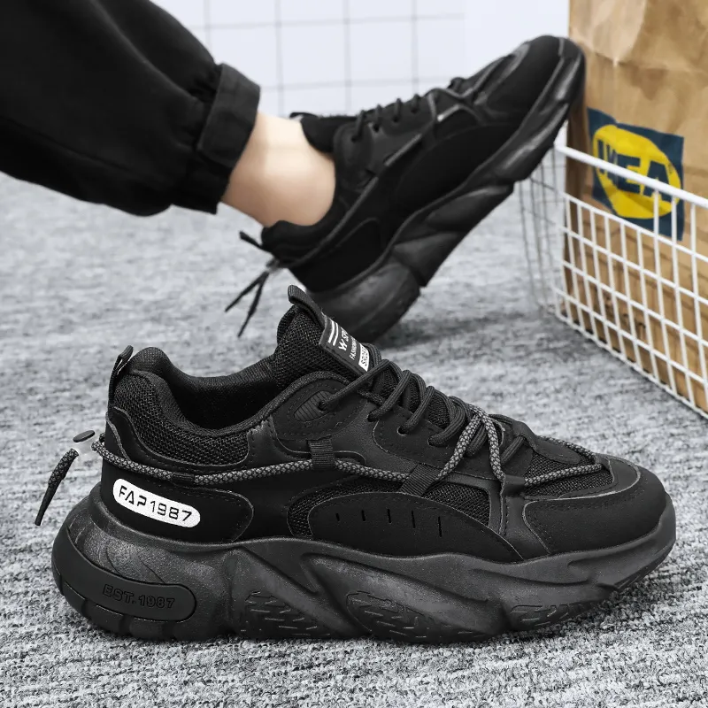 SIMBA'S PRIDE Abrasion Resistant Breathable Low Top Chunky Sneakers Men's-4