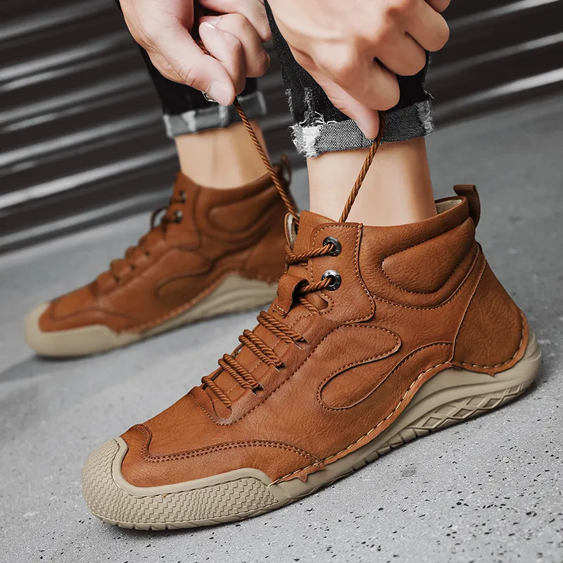 SIMBA'S PRIDE Abrasion Resistant High Top Casual Shoes Men's-5