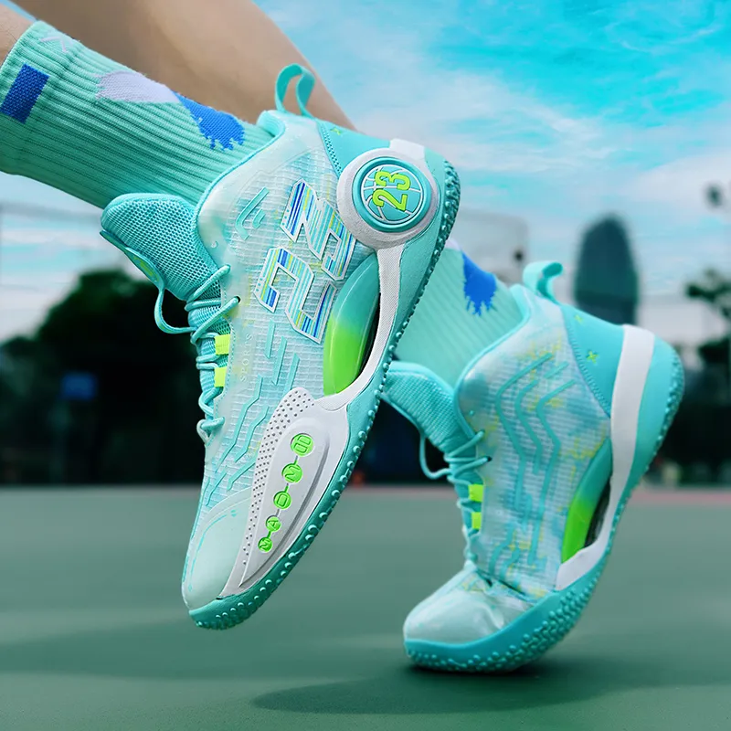 SIMBA'S PRIDE Shock Absorbers With Slip Resistant Features Mid Top Basketball Shoes Unisex-6