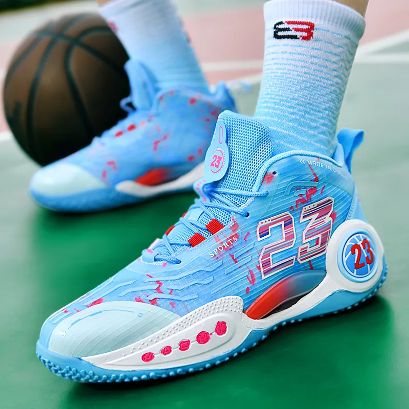 SIMBA'S PRIDE Shock Absorbers With Slip Resistant Features Mid Top Basketball Shoes Unisex-1