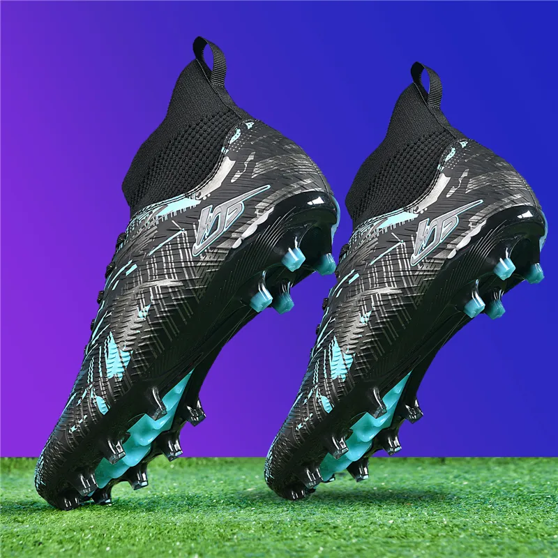 SIMBA'S PRIDE Soft Ground, Natural Ground Anti Slip Wear Resistant Long Studs And Short Studs Soccer Shoes Unisex-34