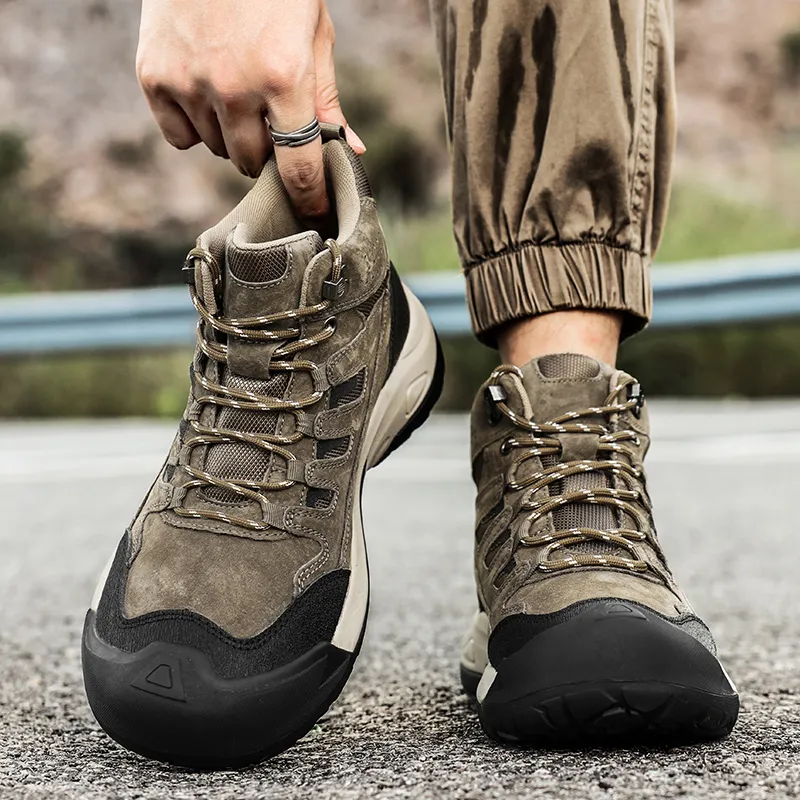 SIMBA'S PRIDE Slip Resistant, Abrasion Resistant, Breathable Mountaineering & Hiking Shoes Men's-8