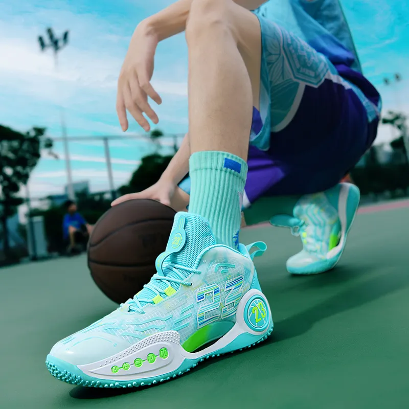 SIMBA'S PRIDE Shock Absorbers With Slip Resistant Features Mid Top Basketball Shoes Unisex-8
