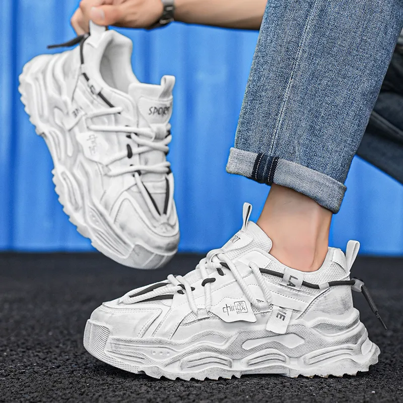 SIMBA'S PRIDE Abrasion Resistant Chunky Sneakers Men-4