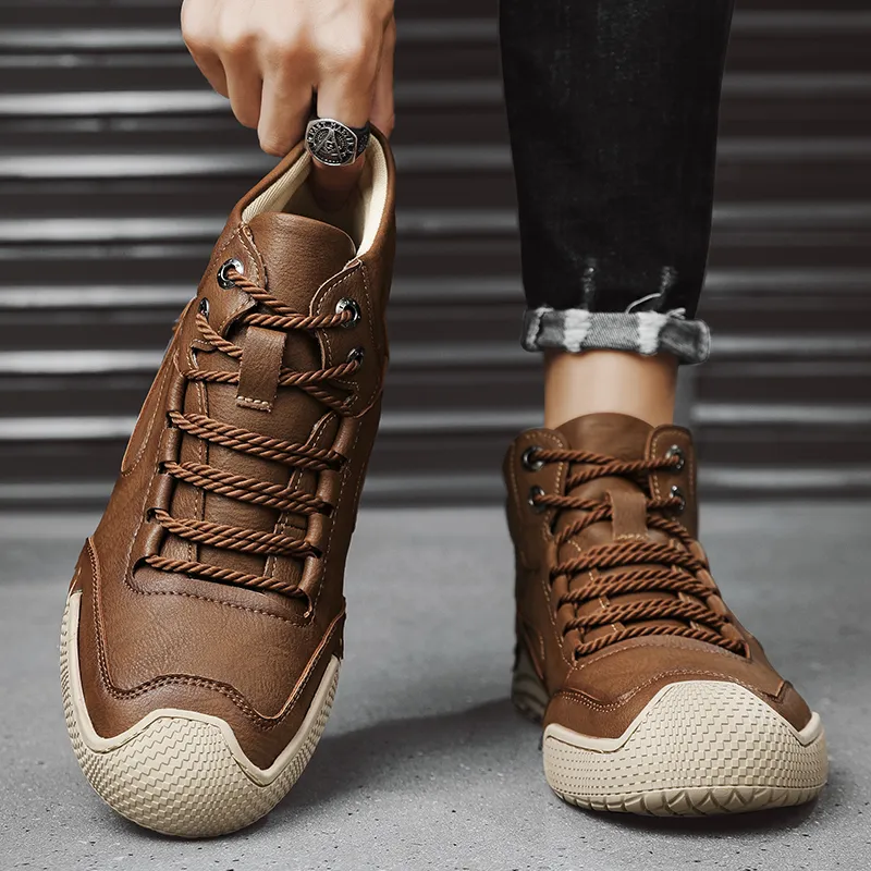 SIMBA'S PRIDE Abrasion Resistant High Top Casual Shoes Men's-7